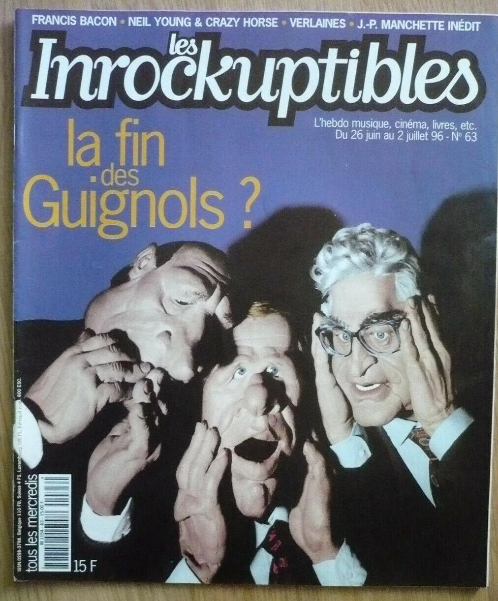LES INROCKUPTIBLES N° 63 - juin 1996 - En couverture :La fin des guignols